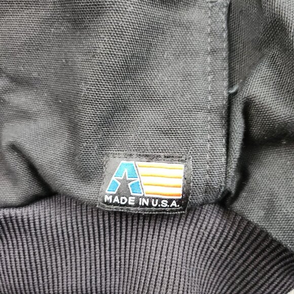 Vintage Teamsters Canvas Bomber Jacket Men's 2XL 90's Quilt Lined Union USA Made - Picture 9 of 11